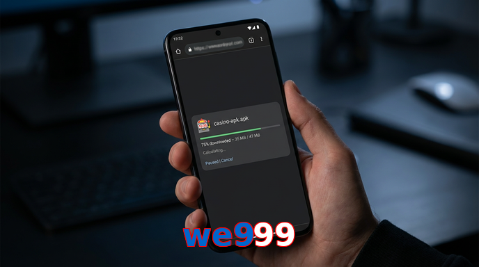 Main screen of We999 apk page for PK players