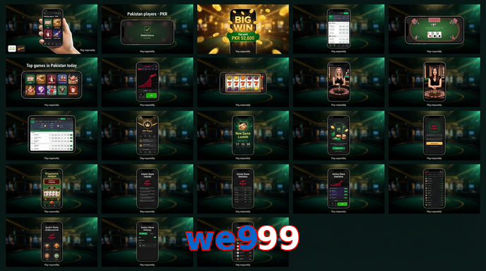 Main screen of We999 bet page for PK players