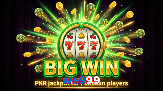 Big win animation on We999 slot game